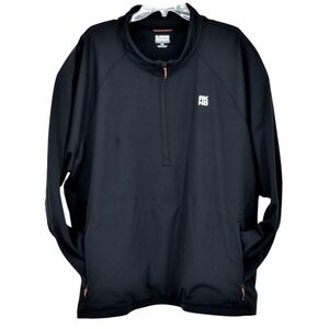 AKHG Alaskan Hardgear Crosslayer Fleece 1/4 Zip Mock Duluth Men 3XL Black Jacket